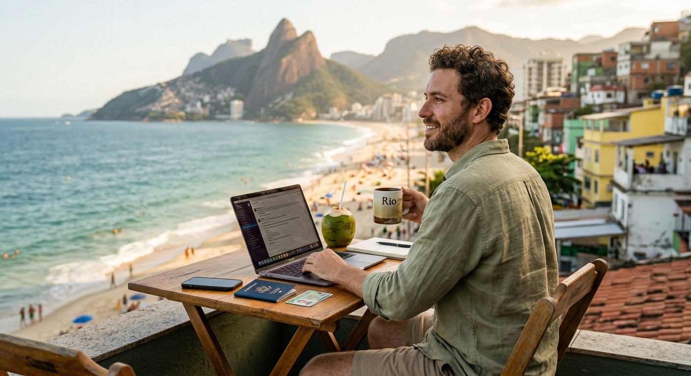 Visto de nômade digital no Brasil: quanto você precisa ganhar e por que a renda tem que vir de fora